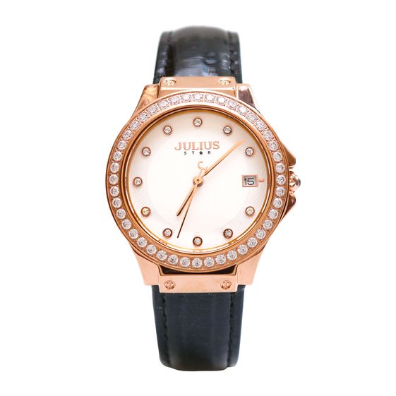 Đồng Hồ Julius JS-040B Kèm Dây Da (Đồng) - Julius
